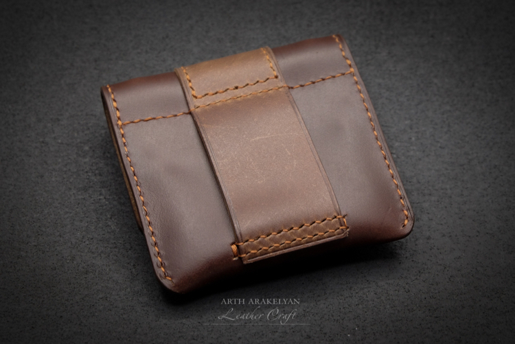 Experiments with Horween leather - My, Natural leather, Leather products, With your own hands, Bandolier, Case, Longpost, Needlework with process