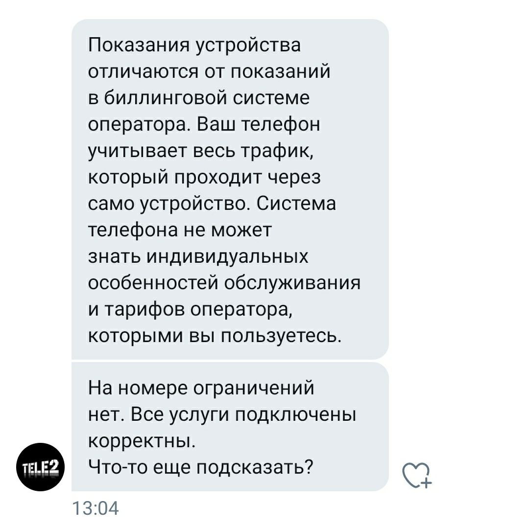 Tele2 считает нечестно трафик и всячески это отрицает | Пикабу