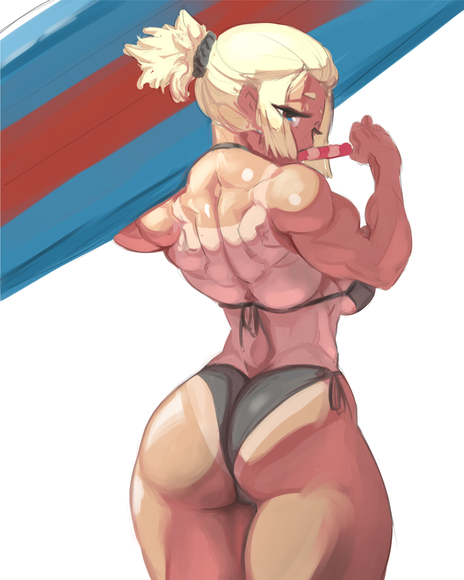 UJ4C's Artist Selection - NSFW, Muscleart, Art, Strong girl, Longpost