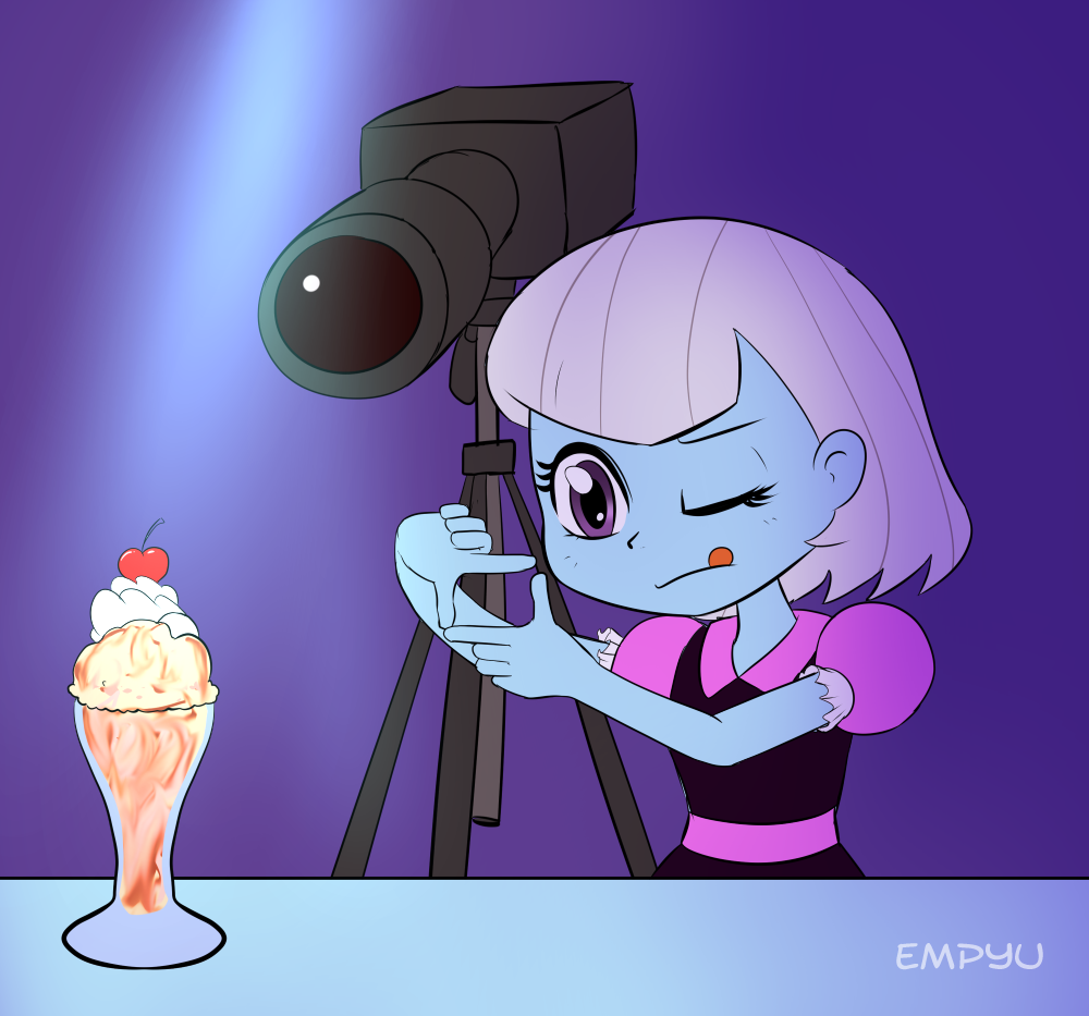 Photogenic ice cream - My little pony, Photo Finish, Empyu, Ice cream, Humanization