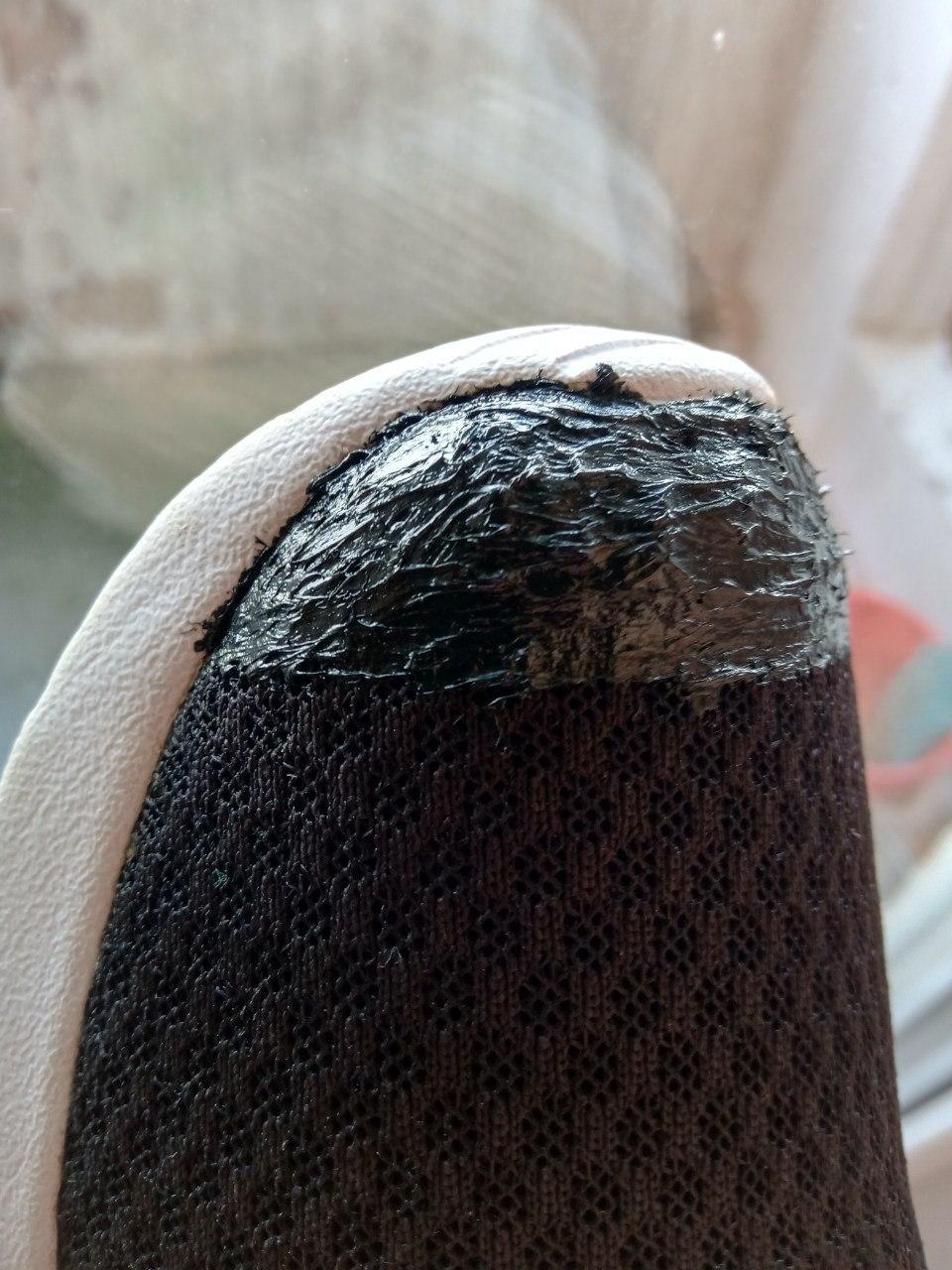 Another way to fix mesh on sneakers - My, Sneakers, Net, Fishnet, Repair, Grid, Longpost, Shoe repair