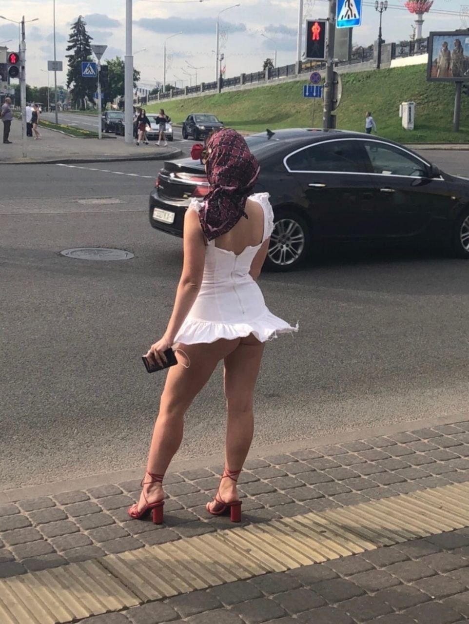 Heat in Minsk... - NSFW, Minsk, Heat, Girls, The street