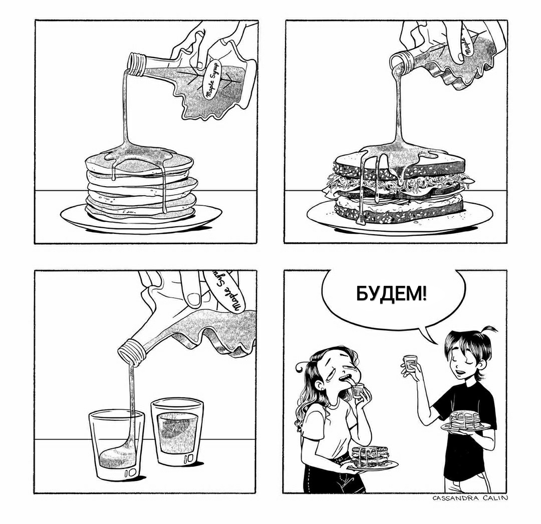 Maple syrup - Maple syrup, Canada Day, Comics, c-Cassandra, Pancake