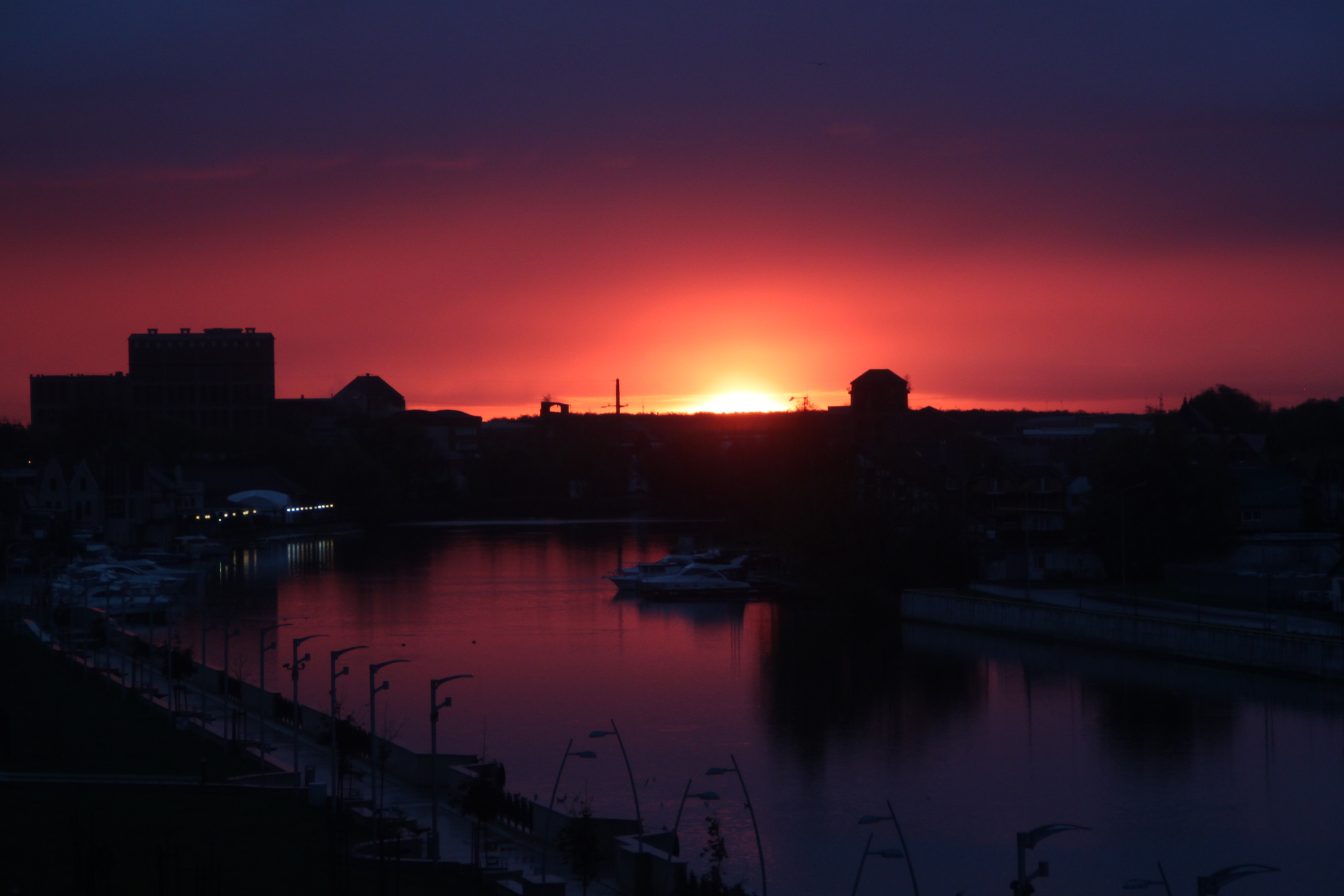 Not only the red dawn - My, Kaliningrad, The photo, dawn, Sky, The sun, Longpost