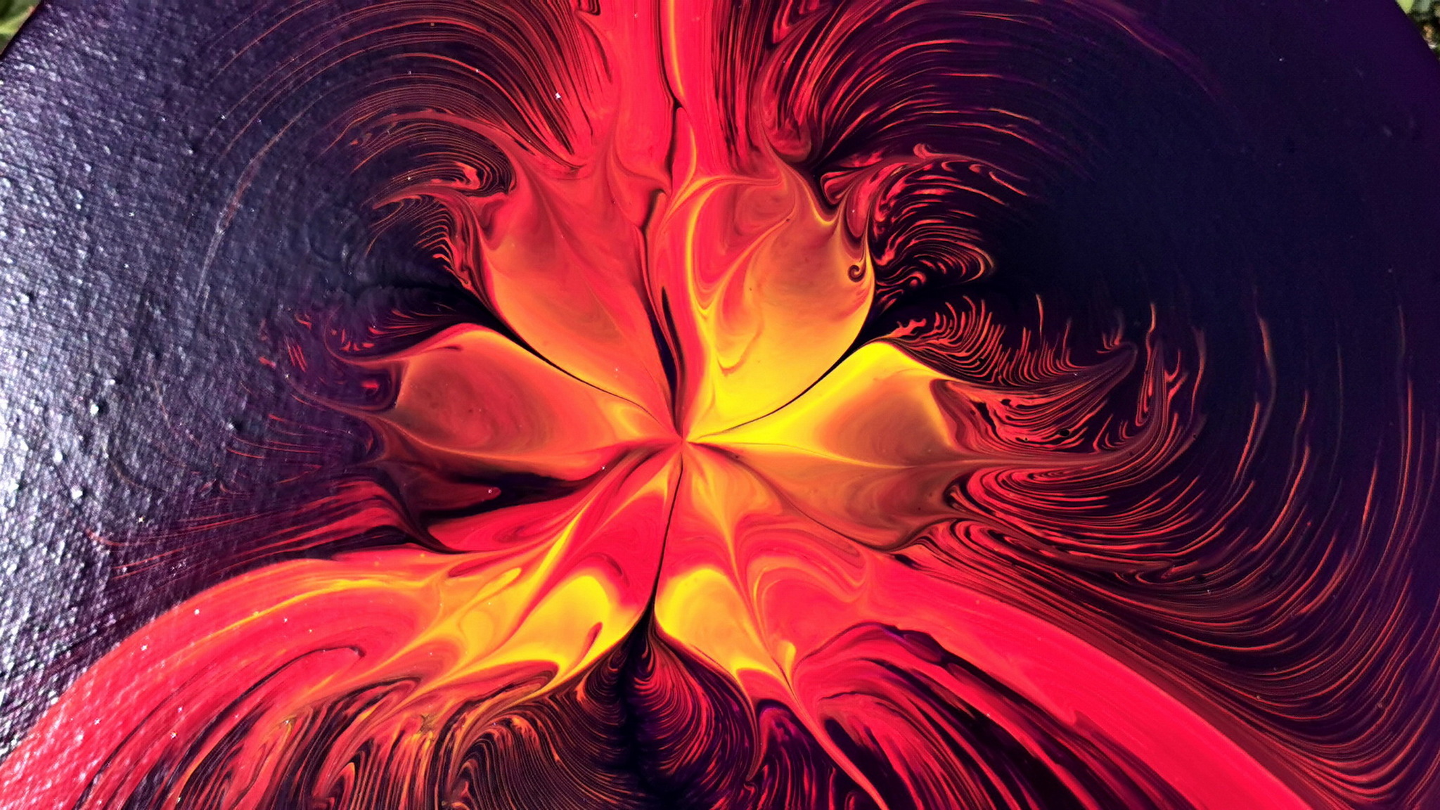 PHOENIX and FLOWER ~ Pour directly into the bottom of the cup ~ Fluid Art - My, Paints, Acrylic, Video, Longpost