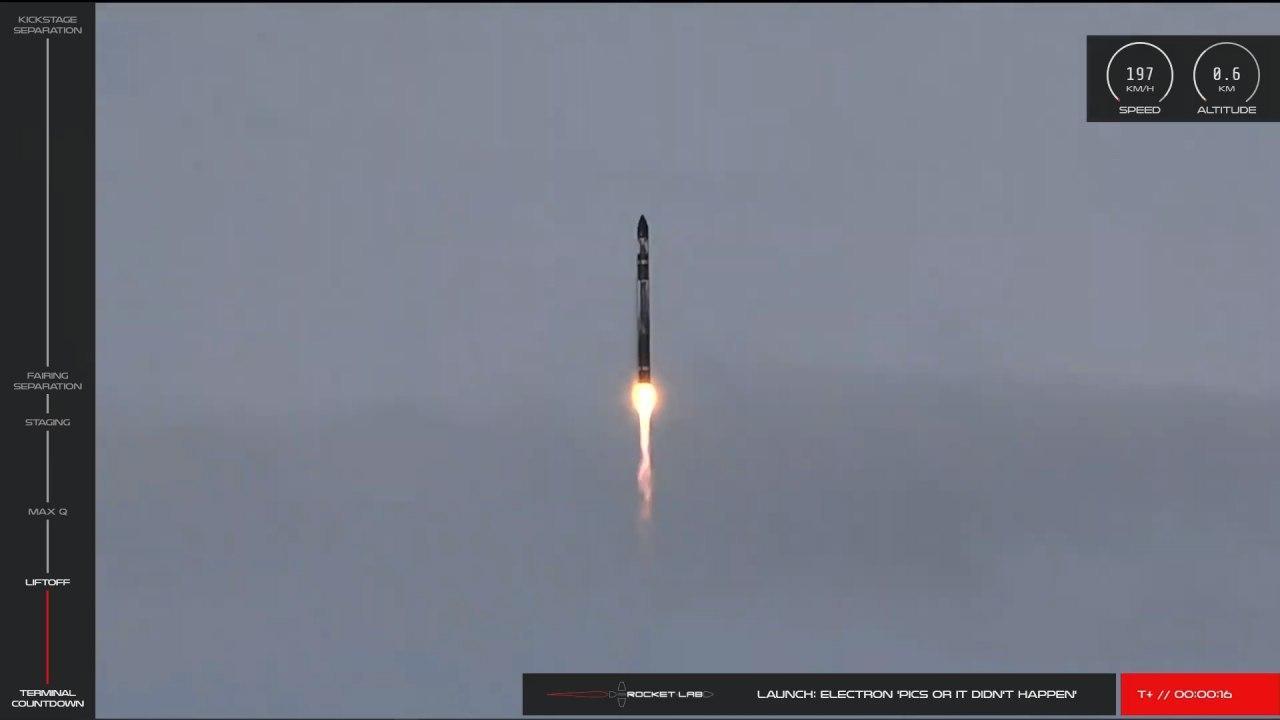 Rocket Lab's Electron launch vehicle failed to launch satellites into orbit - Electron, Rocket lab, Space, Running, Satellite, Private astronautics, Video, Longpost