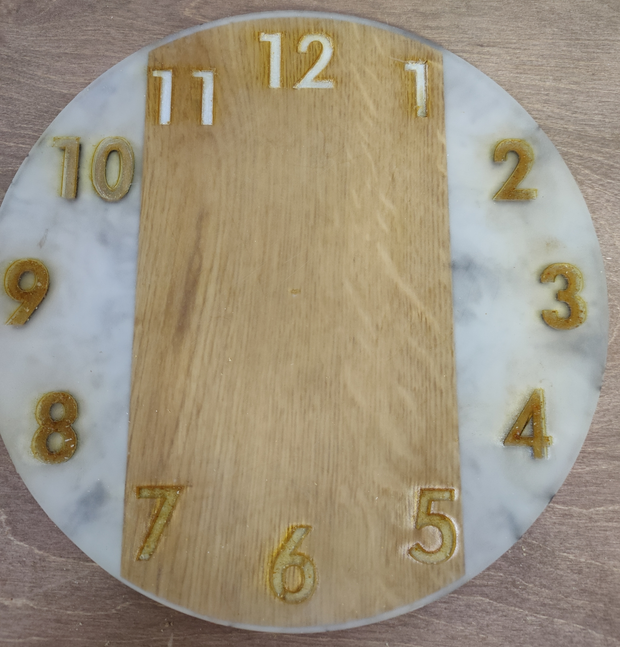 Epoxy resin watch - My, Epoxy resin, Clock, Needlework with process, Phosphor, Laser cutting, Longpost