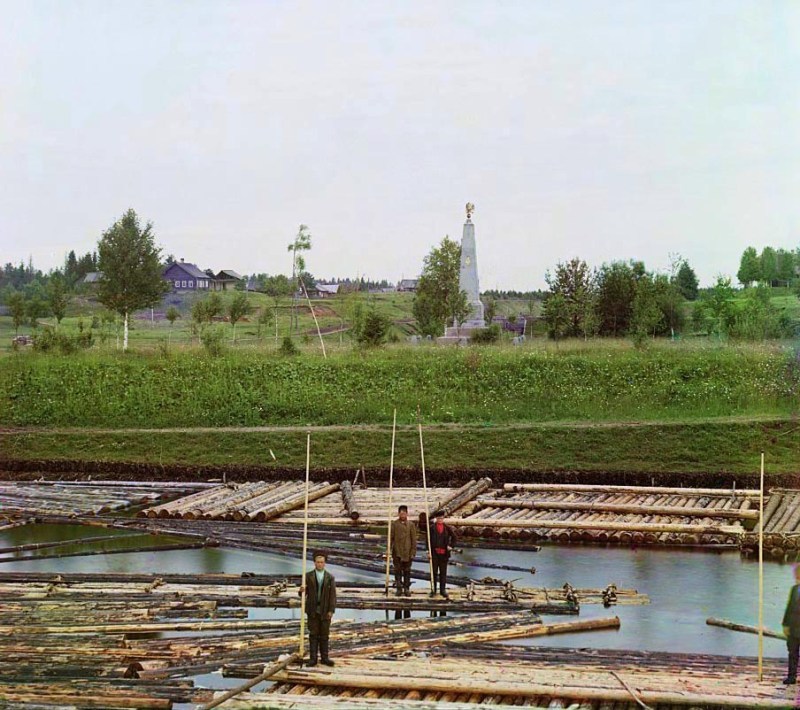 Prokudin-Gorsky, photographs of Vytegra - Retro, Travel across Russia, Longpost, The photo, Prokudin-Gorsky, Vytegra