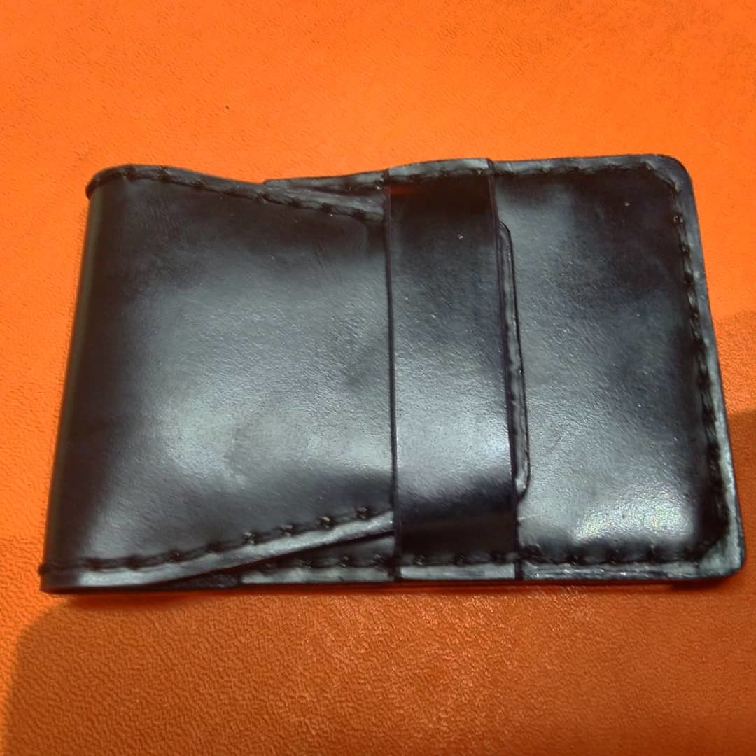 We continue to catch pitfalls - My, With your own hands, Wallet, Cardholder, Leather products, Needlework without process, Leather craft, Longpost, Leather