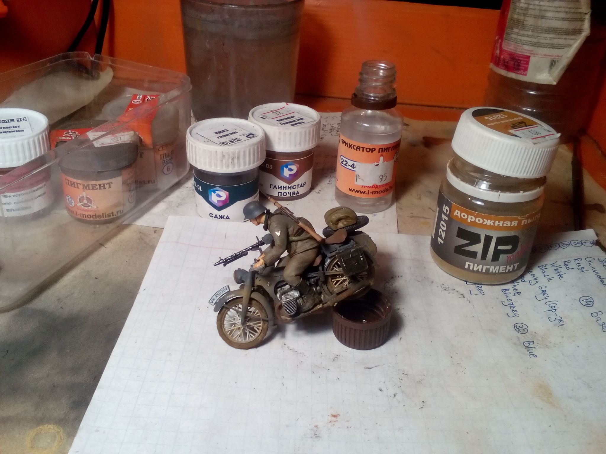 Operation Schwein. Stage 2. BMW R-12 (1/35 Star) Assembly Notes - My, Stand modeling, Prefabricated model, Assembly, Airbrushing, Hobby, Moto, Bmw, The Second World War, Longpost