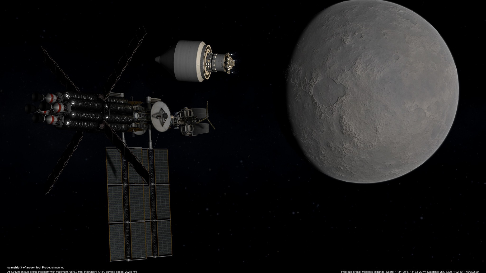 Scanship, Jool and two rovers. (Kerbal Space Program, career with JNSQ.) - My, Games, Kerbal space program, Longpost