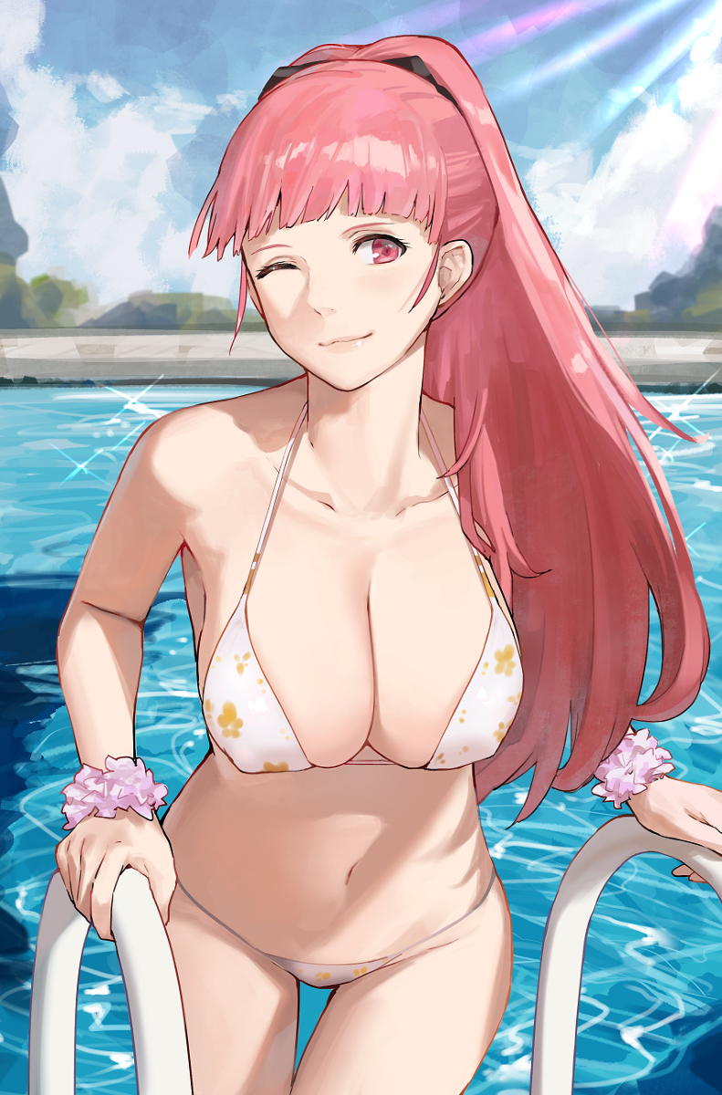 Hilda - NSFW, Anime, Art, Anime art, Erotic, Fire emblem, Swimsuit, Breast