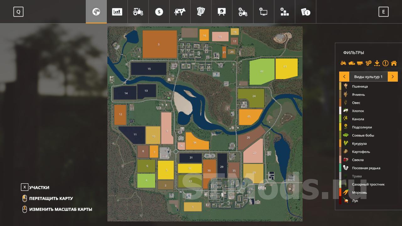 Для тех кто играет в Farming Simulator 2019 расскажу о ремастере мод карты  Свапа Агро, на мой взгляд одна из самых годных карт для FS19 | Пикабу