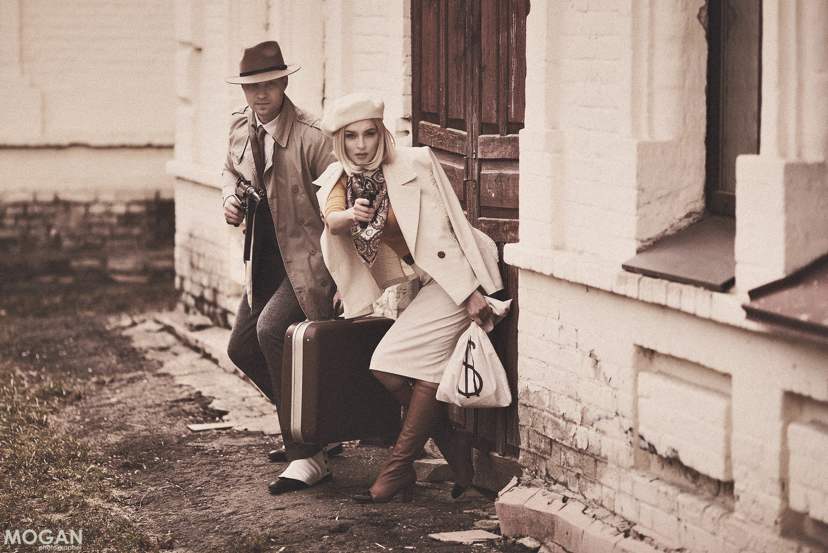 Bonnie and Clyde. Cosplay - My, Cosplay, Gangsters, The photo, Art, That couple more, Longpost