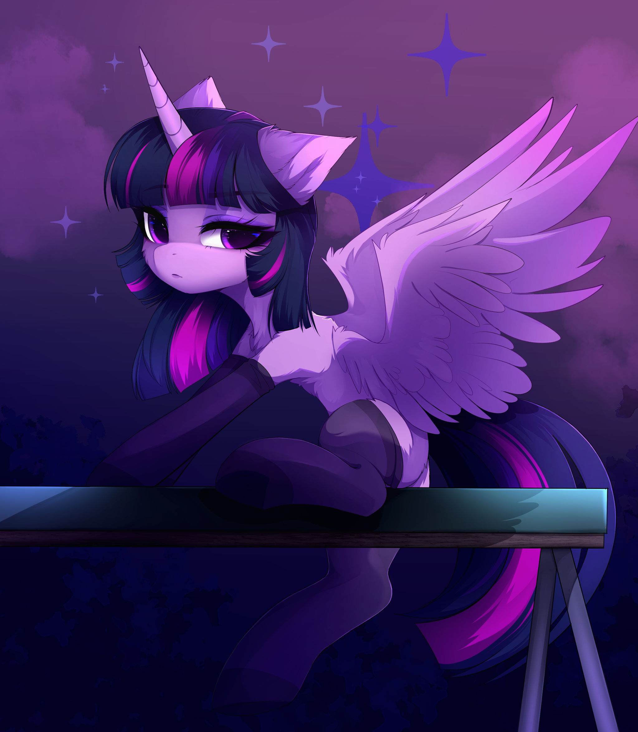 Twilight while charging - My little pony, Twilight sparkle, MLP Socks, Magnaluna