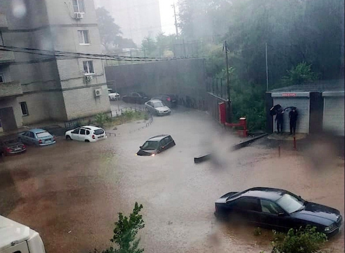 Flood in Rostov-on-Don - My, Shower, Потоп, Flood, Rostov-on-Don, Video, Longpost