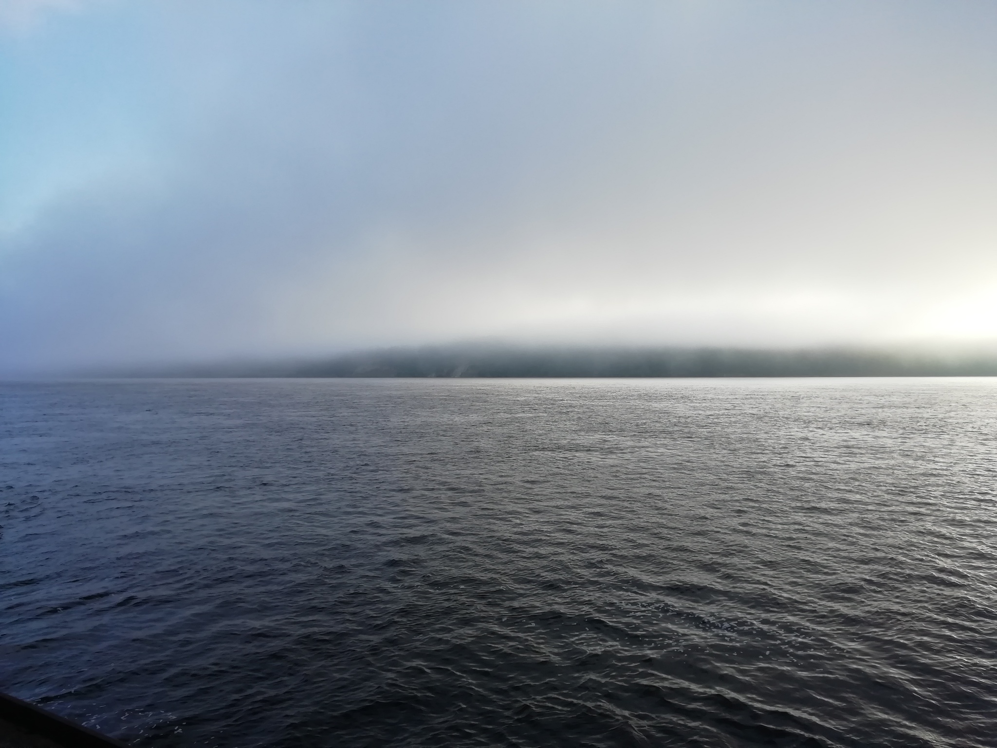 One of the advantages of working in the Navy - My, Work, Landscape, Morning, River, Fog, The photo