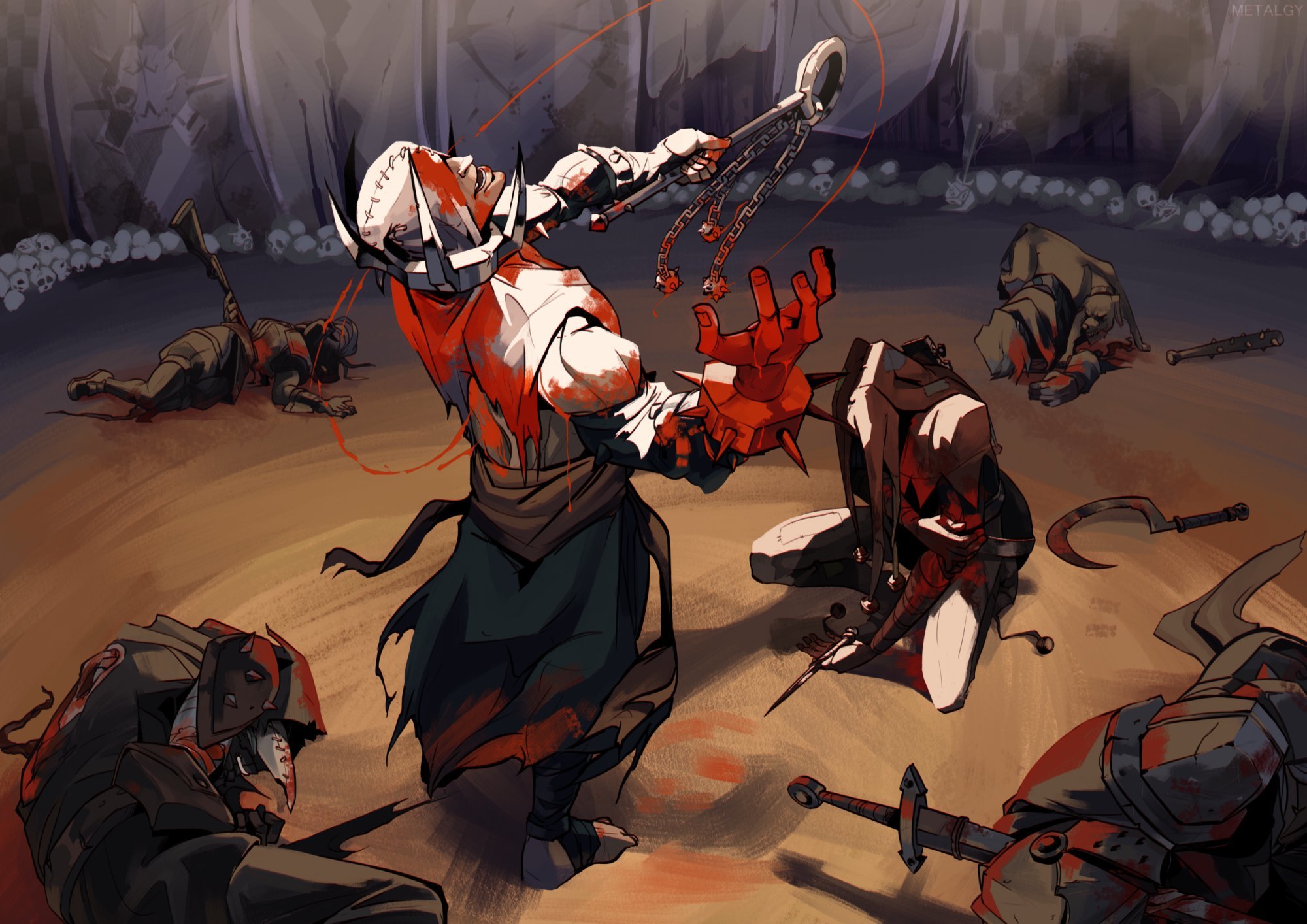 in the end, we all die alone by MetalGy - Darkest Dungeon, Арт, Фан-Арт