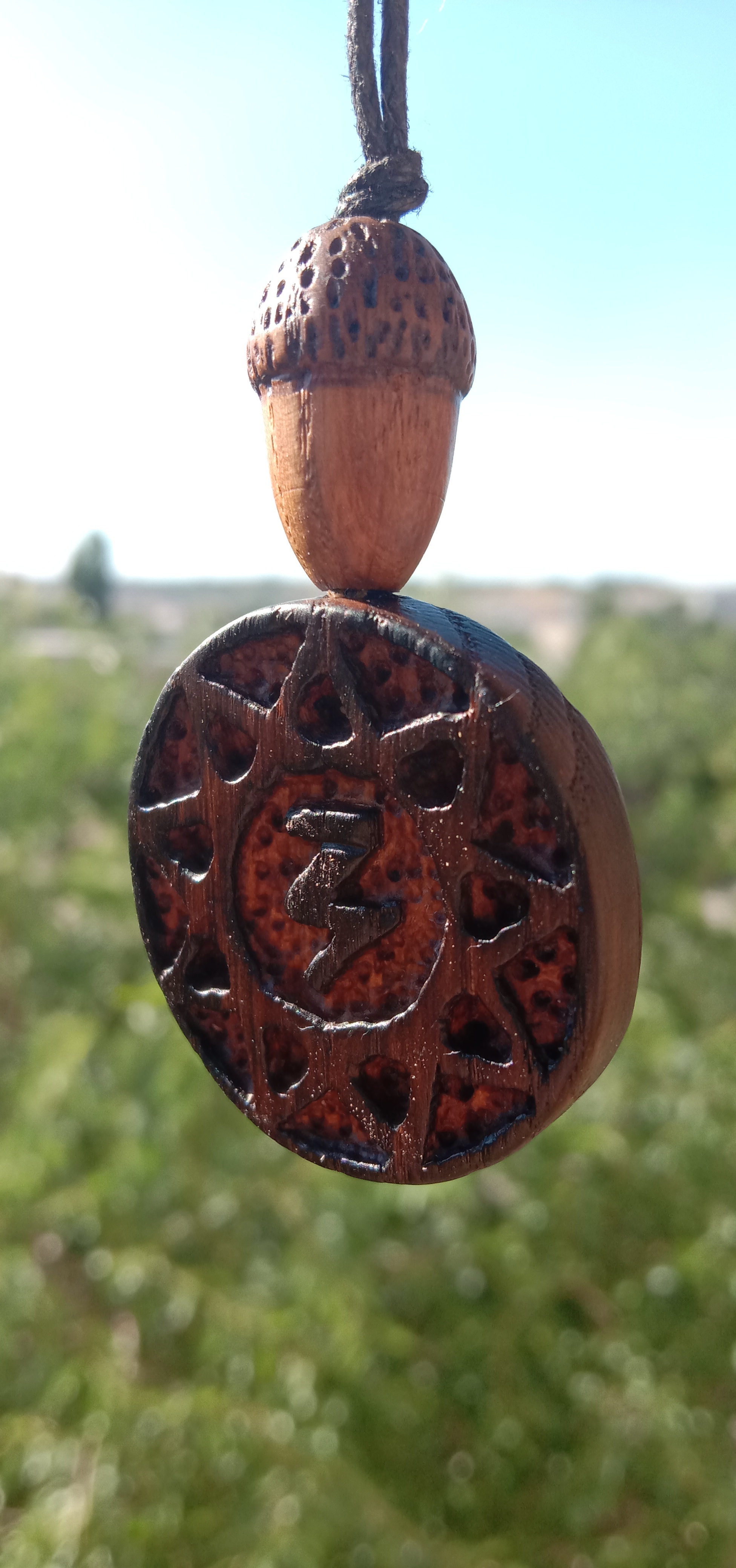 Amulet Chamber of the Eagle - My, With your own hands, Woodworking, Amulet, Longpost, Needlework with process