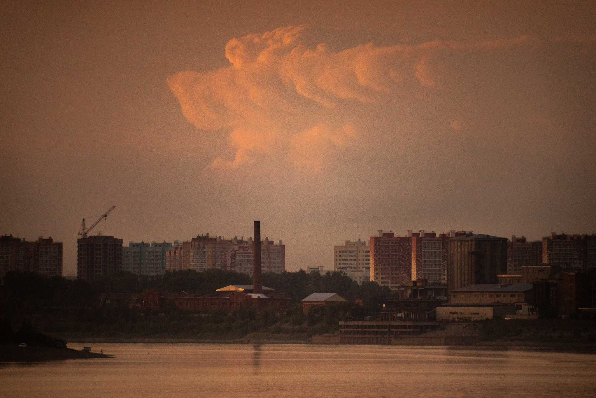 A little atmosphere of the evening suburbs - My, The photo, Tomsk, The sun, Sunset, Longpost