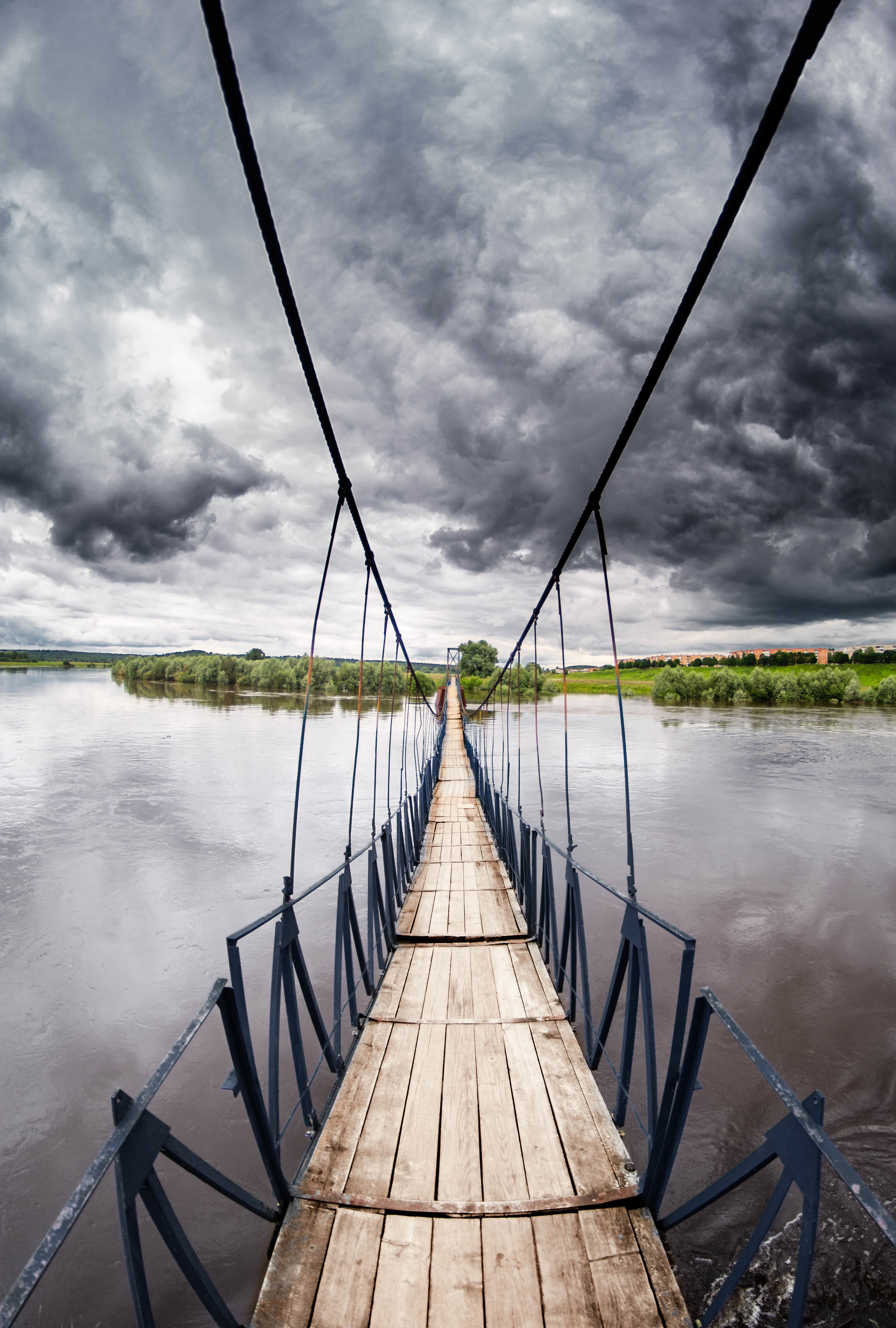 Cloudy day - My, Nature, River, Sky, Nikon, Nikon d7000, Longpost, Landscape