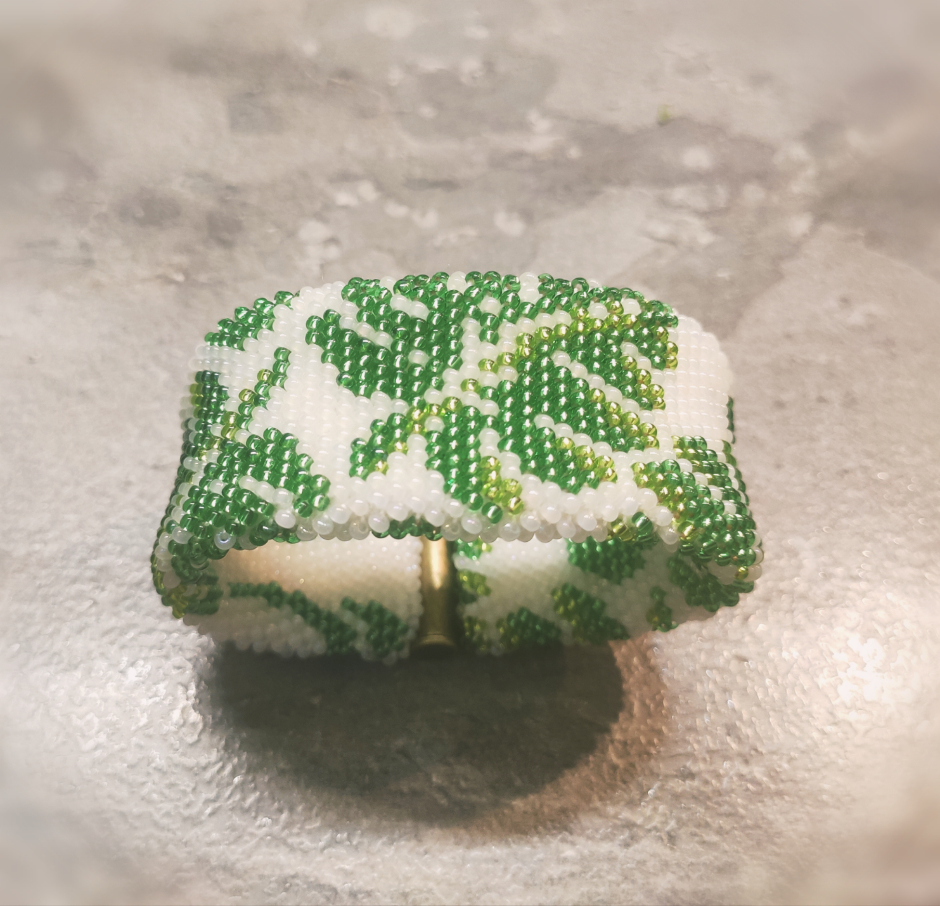 Monstera leaves bead bracelet - My, Needlework without process, With your own hands, Knitting, Decoration, Beads, A bracelet, Longpost