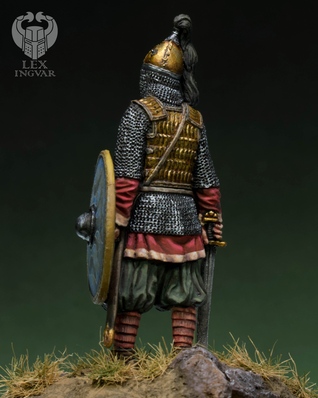 Varangian warrior in Russian service, X century - My, Painting miniatures, Painting, Викинги, Kievan Rus, Miniature, Ek Castings, Longpost