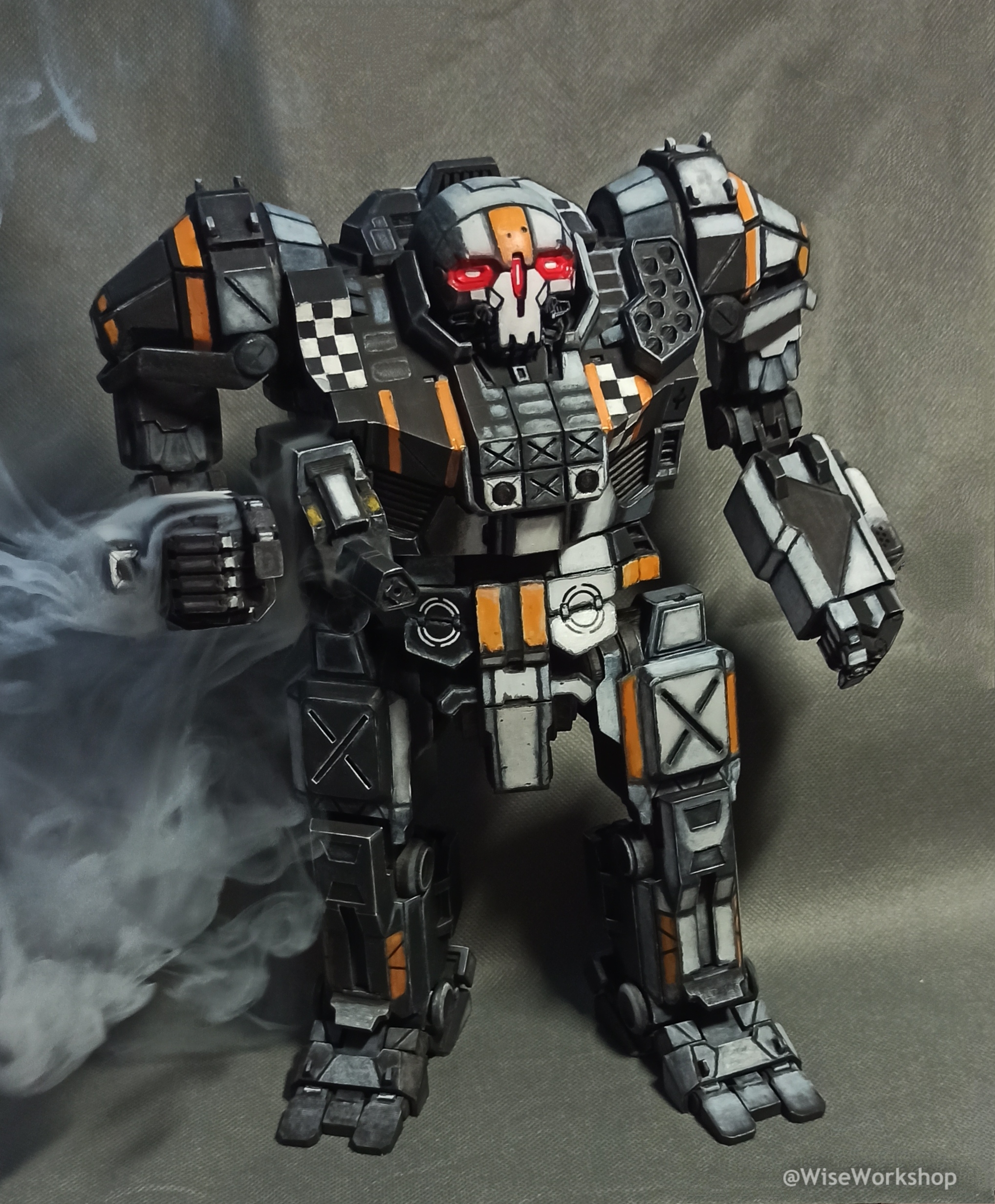 Atlas from Battletech 3D printing - My, Battletech, 3D печать, Mwo, Robot, 3D, Game art, Atlas, Longpost