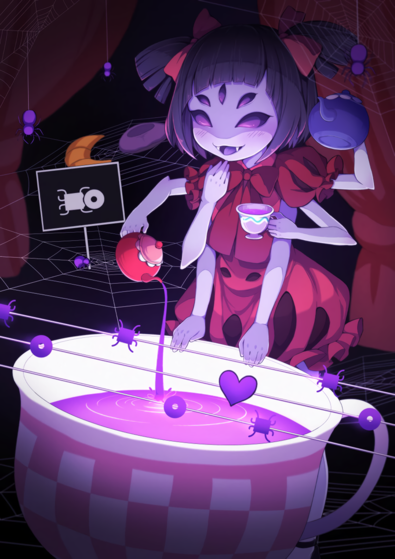 Spiders Tea Party - Undertale, Muffet, Art, Games