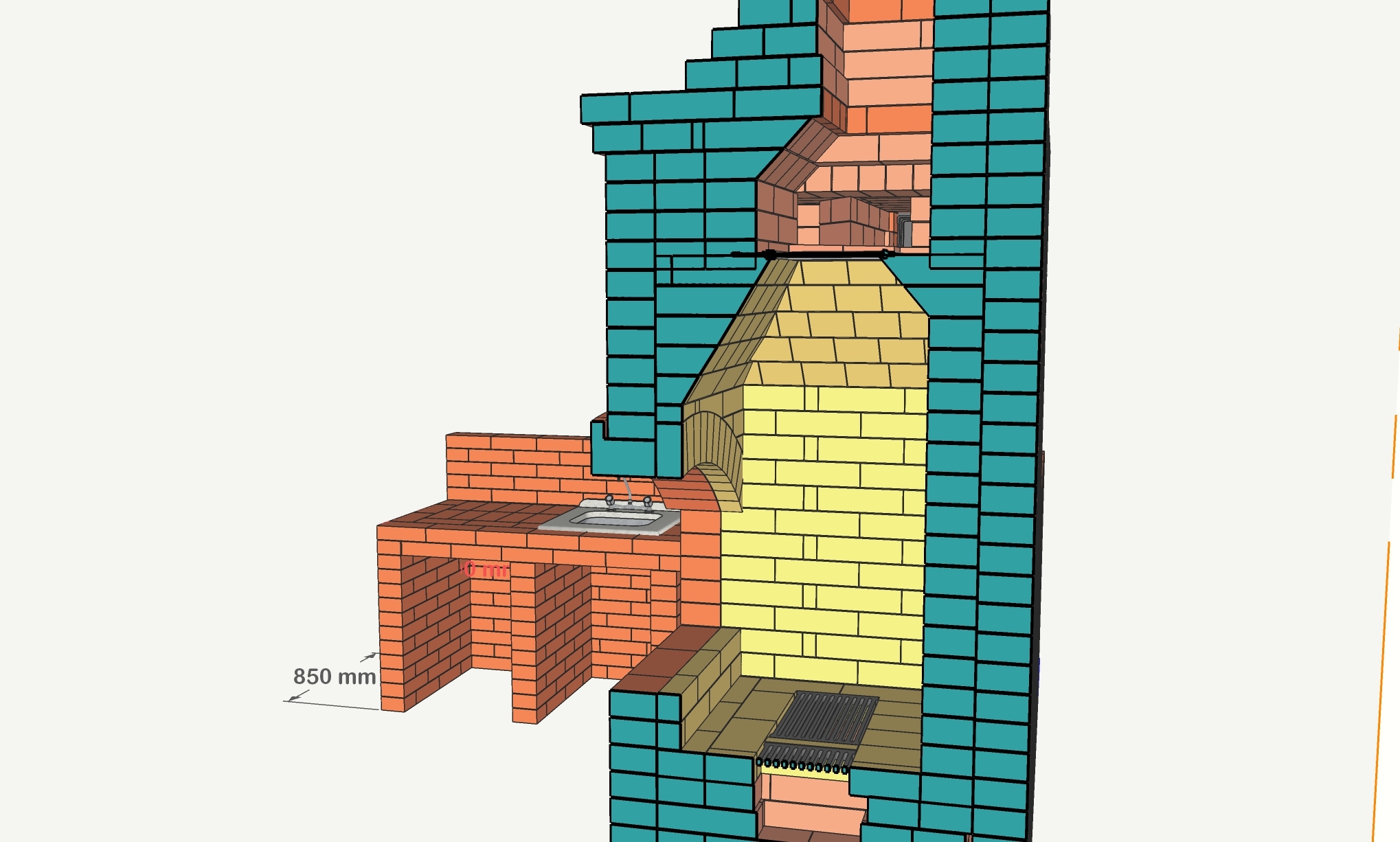 Romanian outdoor stove project - My, Pechnik, Design, Heating, With your own hands, Longpost, Shashlik, Pizza, Romania, Needlework with process