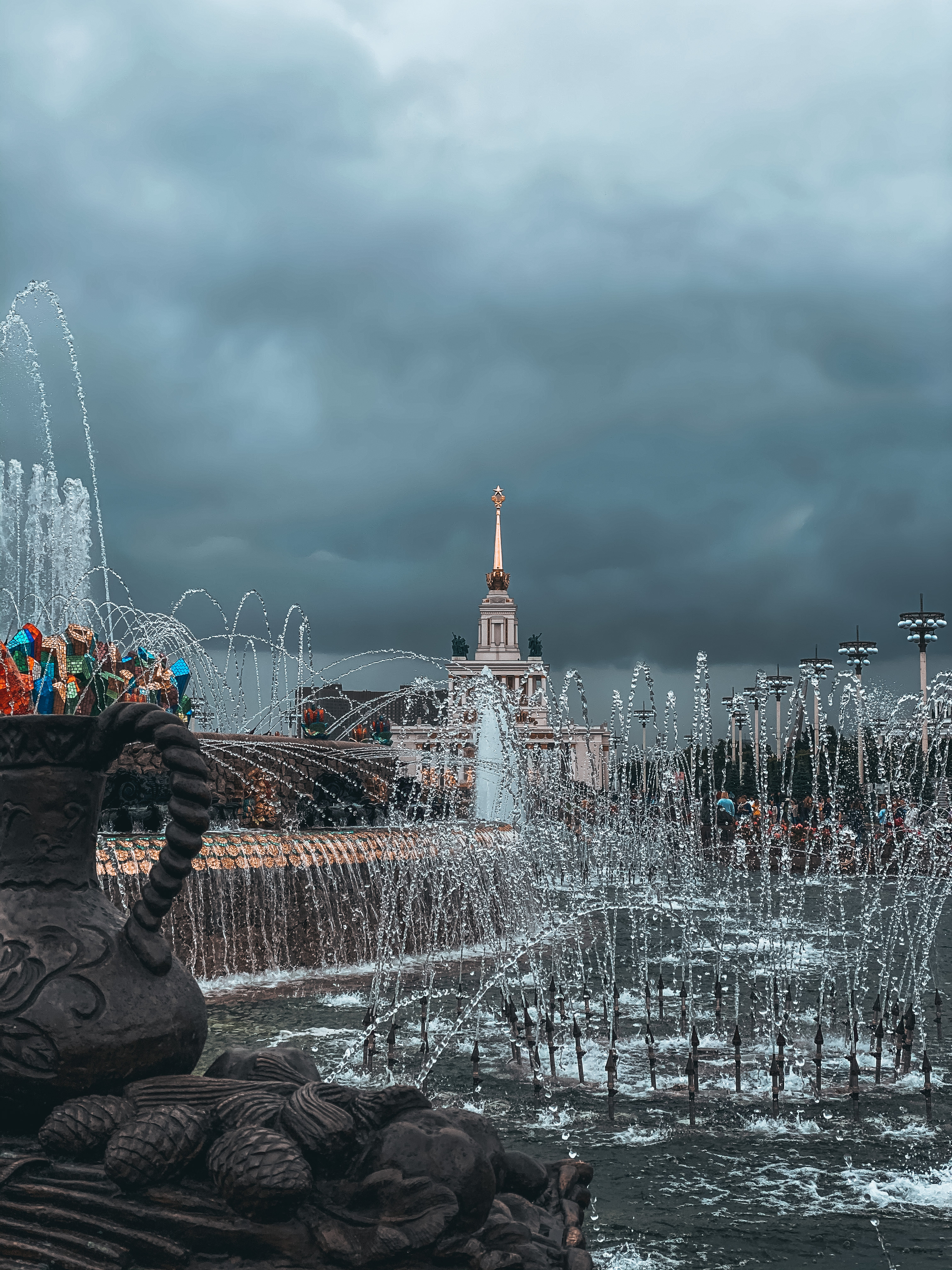 Moscow is stormy - My, Moscow, VDNKh, Thunderstorm, Weather, The photo, Longpost