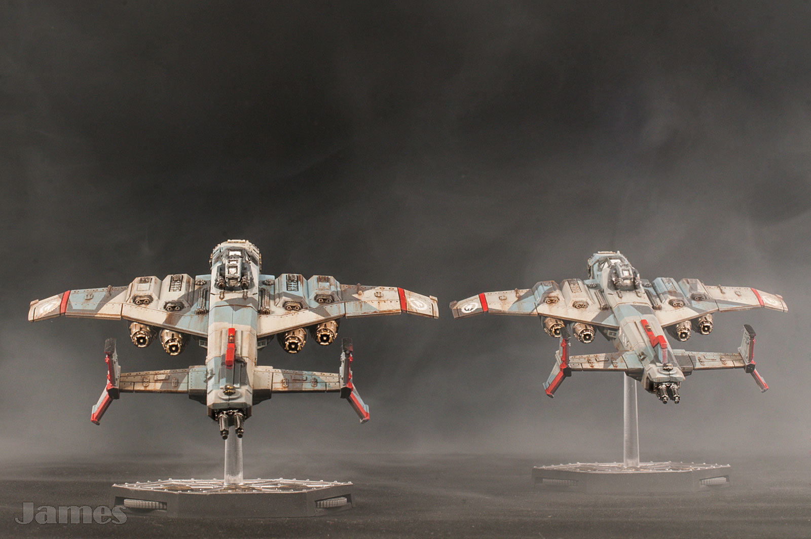 Warhammer 40k Aeronautica Imperialis Marauder Destroyers - My, Warhammer 40k, Miniature, Bomber, Board games, Wh miniatures, Longpost