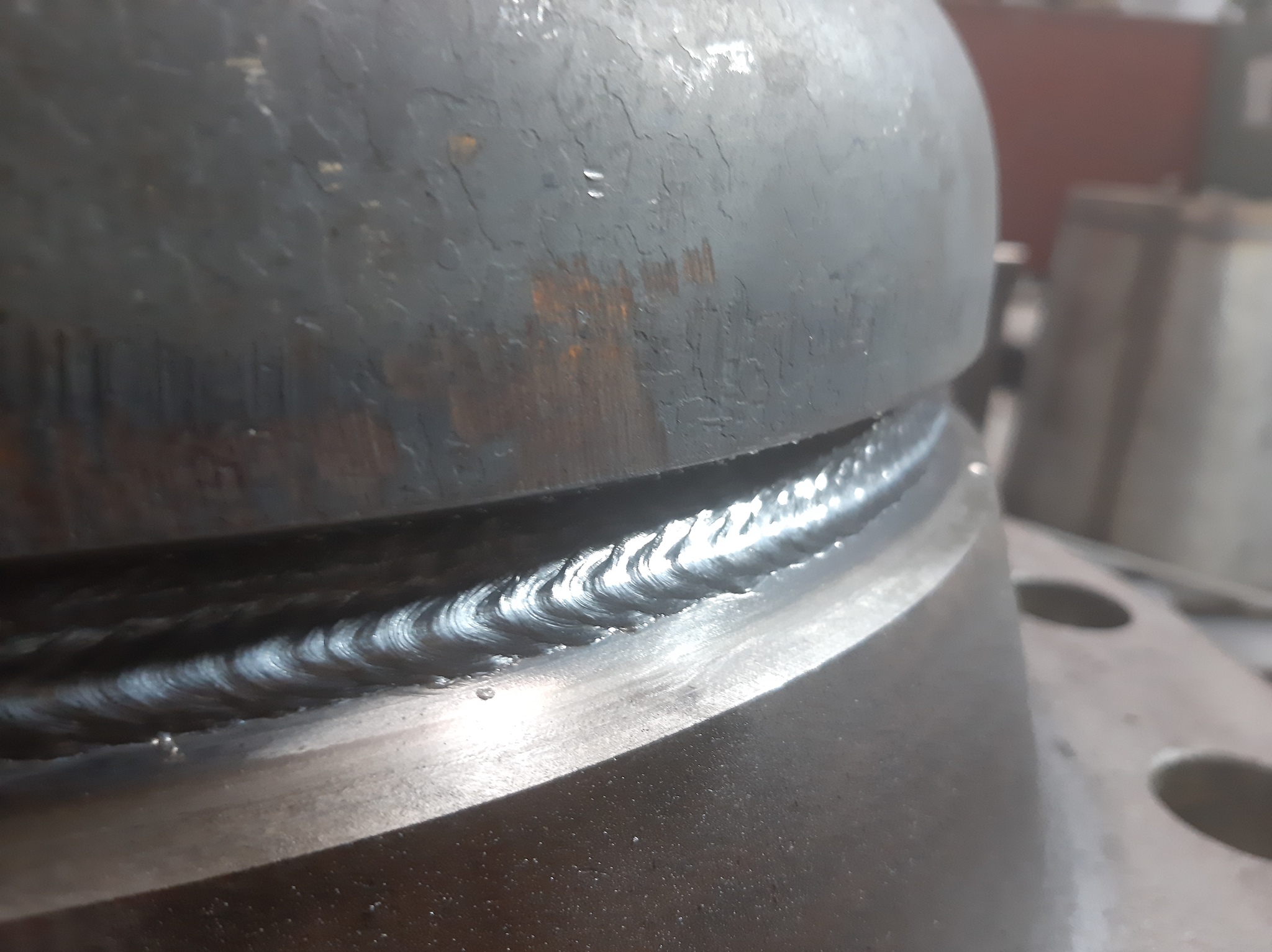 Thick piece of iron - My, Welding, Semiautomatic, Welds, Metalworking, Welding, Longpost