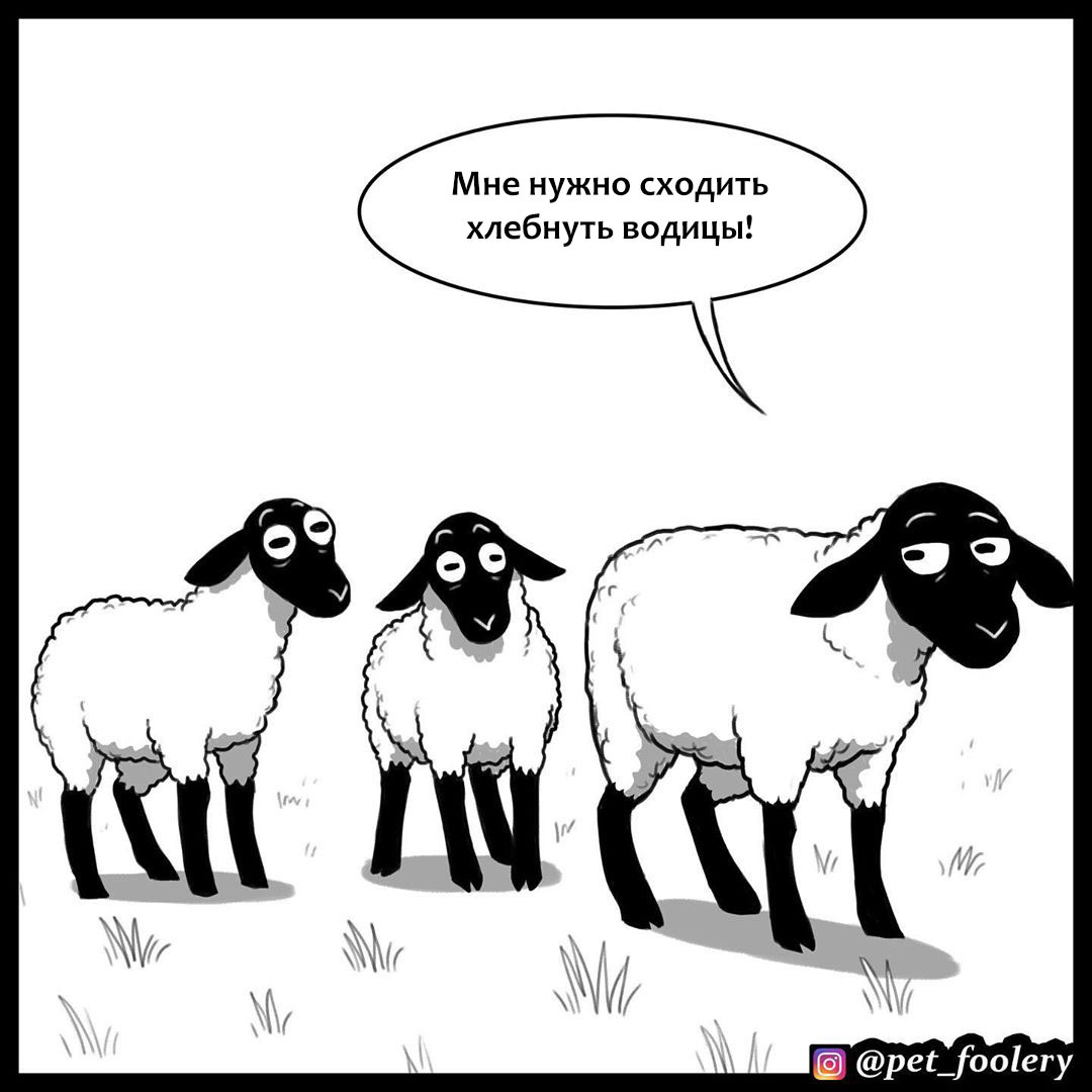 In sheep's clothing - Pet foolery, Comics, Wolf, Sheeps, Longpost, Wolf in sheep's clothing