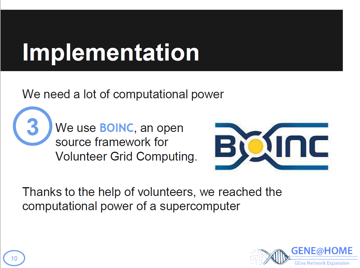 Computational biology project GEne Networks for distributed platforms - The science, Boinc, Distributed Computing, Longpost