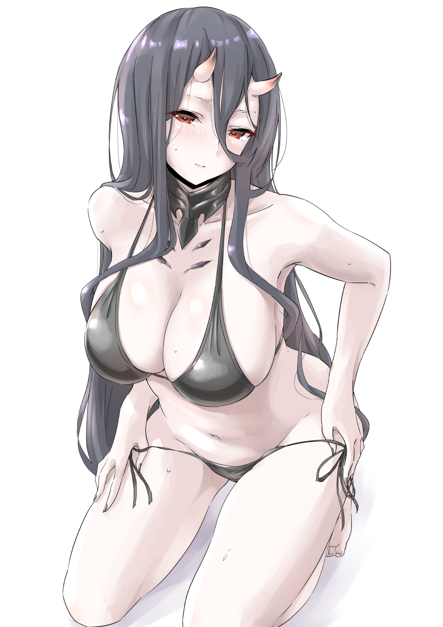 Battleship Hime - NSFW, Kantai collection, Battleship hime, Anime, Anime art, Swimsuit, Bikini, Boobs, Sugoi dekai