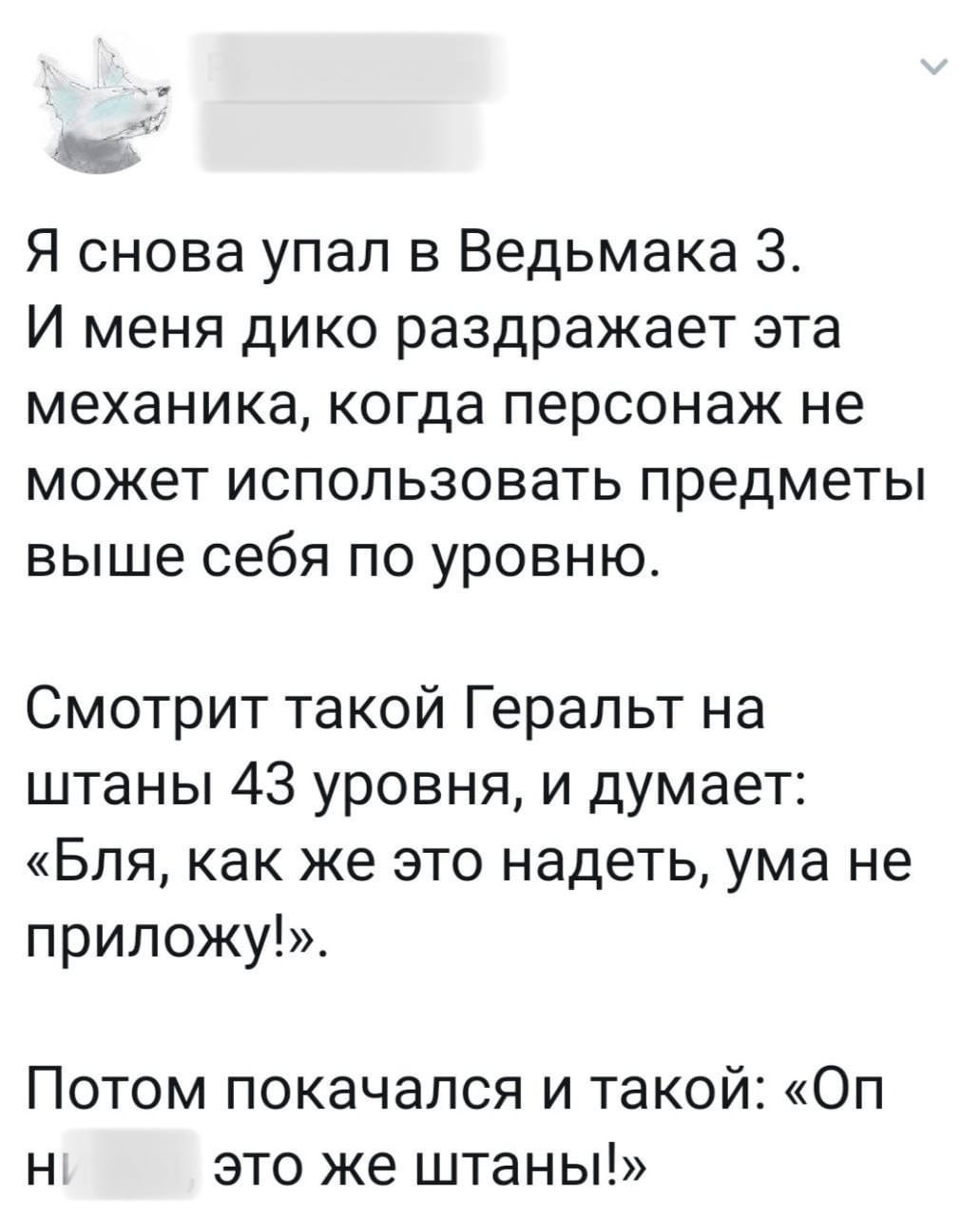 Внезапные штаны - Юмор, Компьютерные игры, Ведьмак 3: Дикая охота, Скриншот