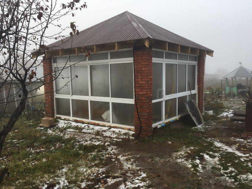 Gazebo with one pair of hands from what was - My, Alcove, With your own hands, Longpost