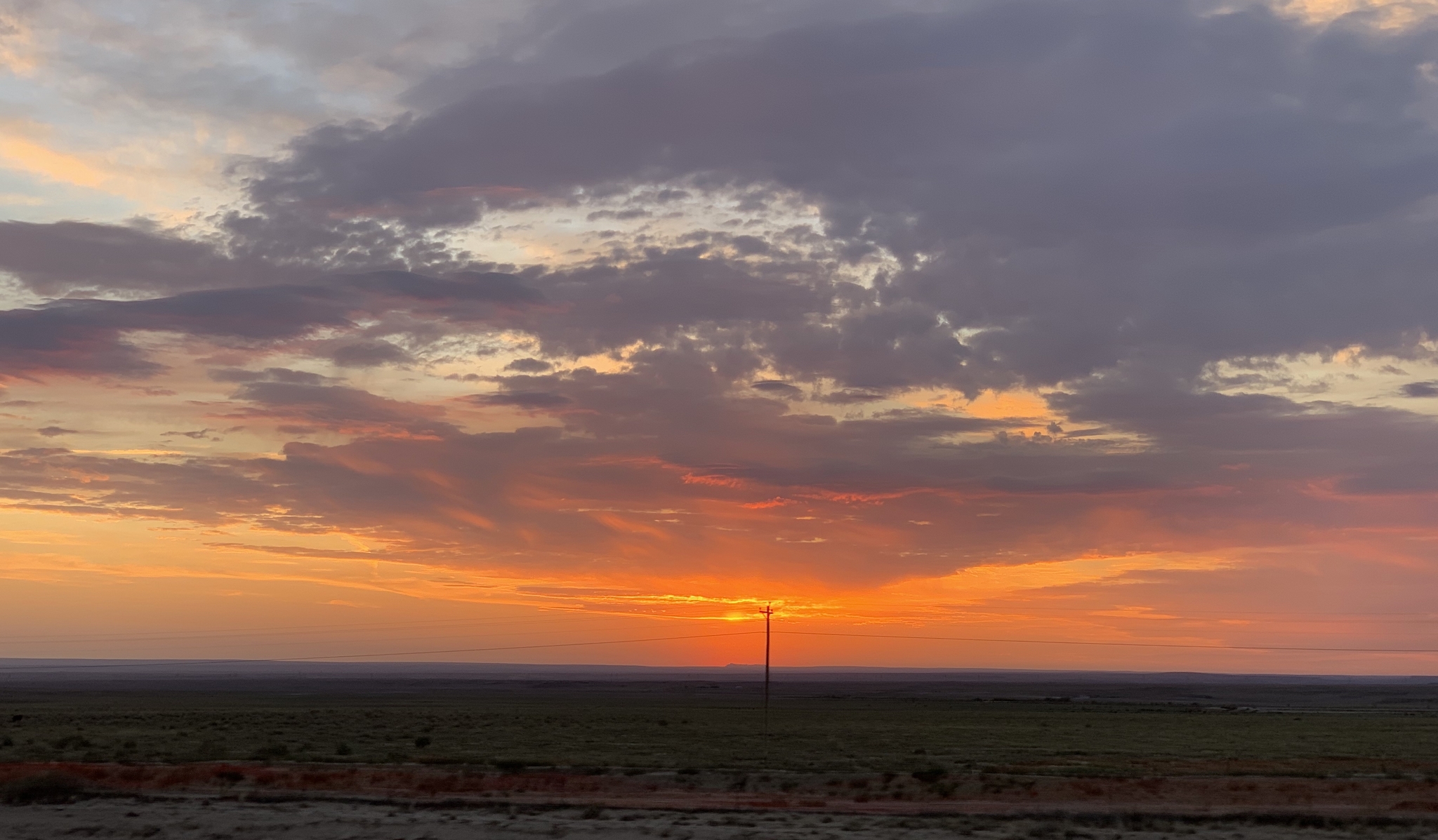 This morning in New Mexico I met a beautiful DAWN - My, Mobile photography, Travels, USA