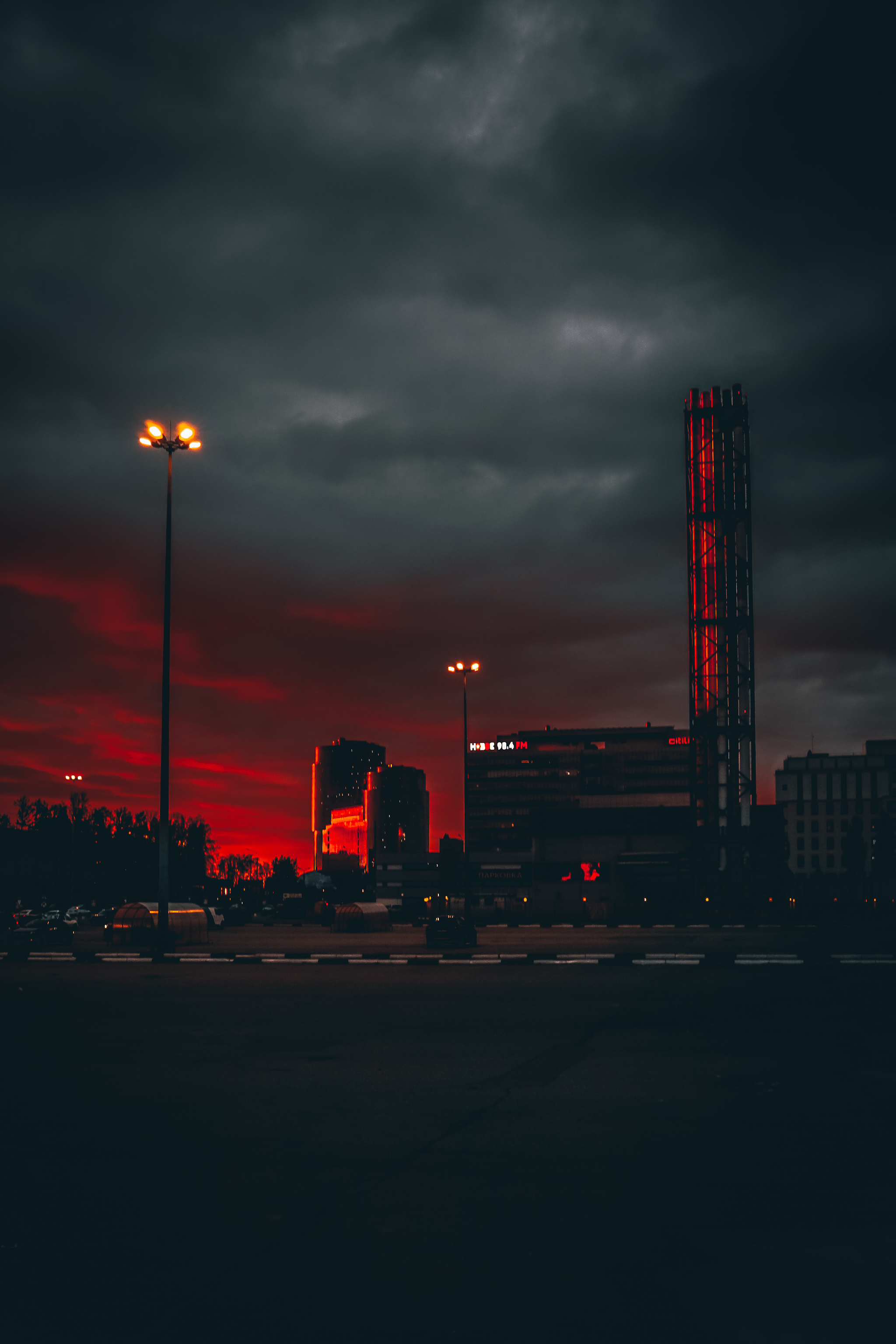 Sunset over Moscow - My, Sunset, Moscow, The photo, Sony a6000