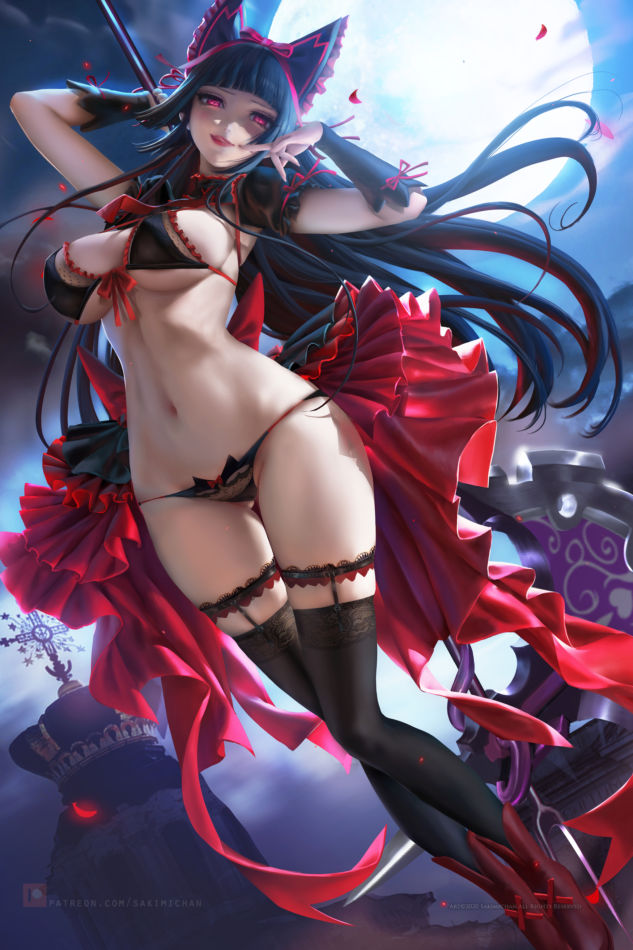 Rory Mercury - NSFW, Anime, Art, Anime art, Gate: Jieitai Kano Chi nite Kaku Tatakaeri, Rory Mercury, Pantsu, Hand-drawn erotica, Sakimichan, Longpost