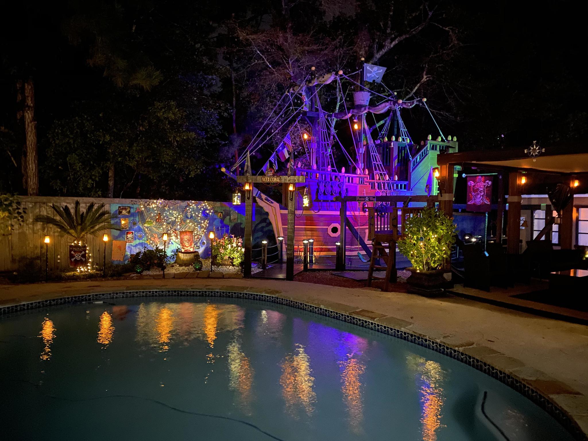 “My parents built a pirate ship in their yard.” - The photo, House, Parents, Ship, The buildings, Homemade, Reddit