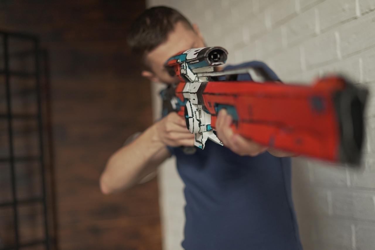 Maliwan sniper rifle from Borderlands 2 - My, Borderlands, Craft, 3D печать, Cosplay, Longpost