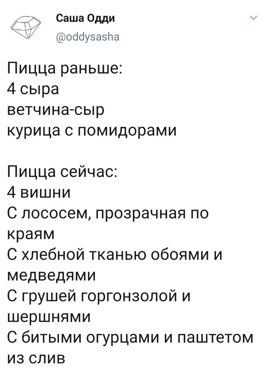 Пицца раньше и сейчас - Пицца, Twitter, Было-Стало