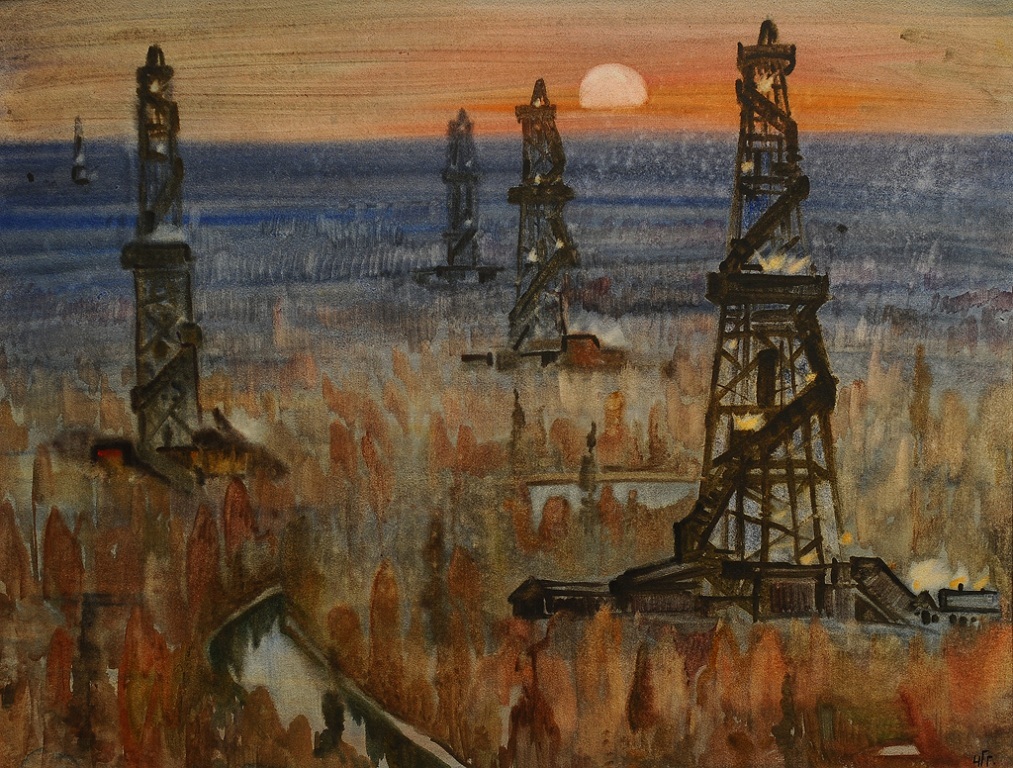 Drilling in Soviet painting. Part 6 - My, Drilling, Painting, Longpost