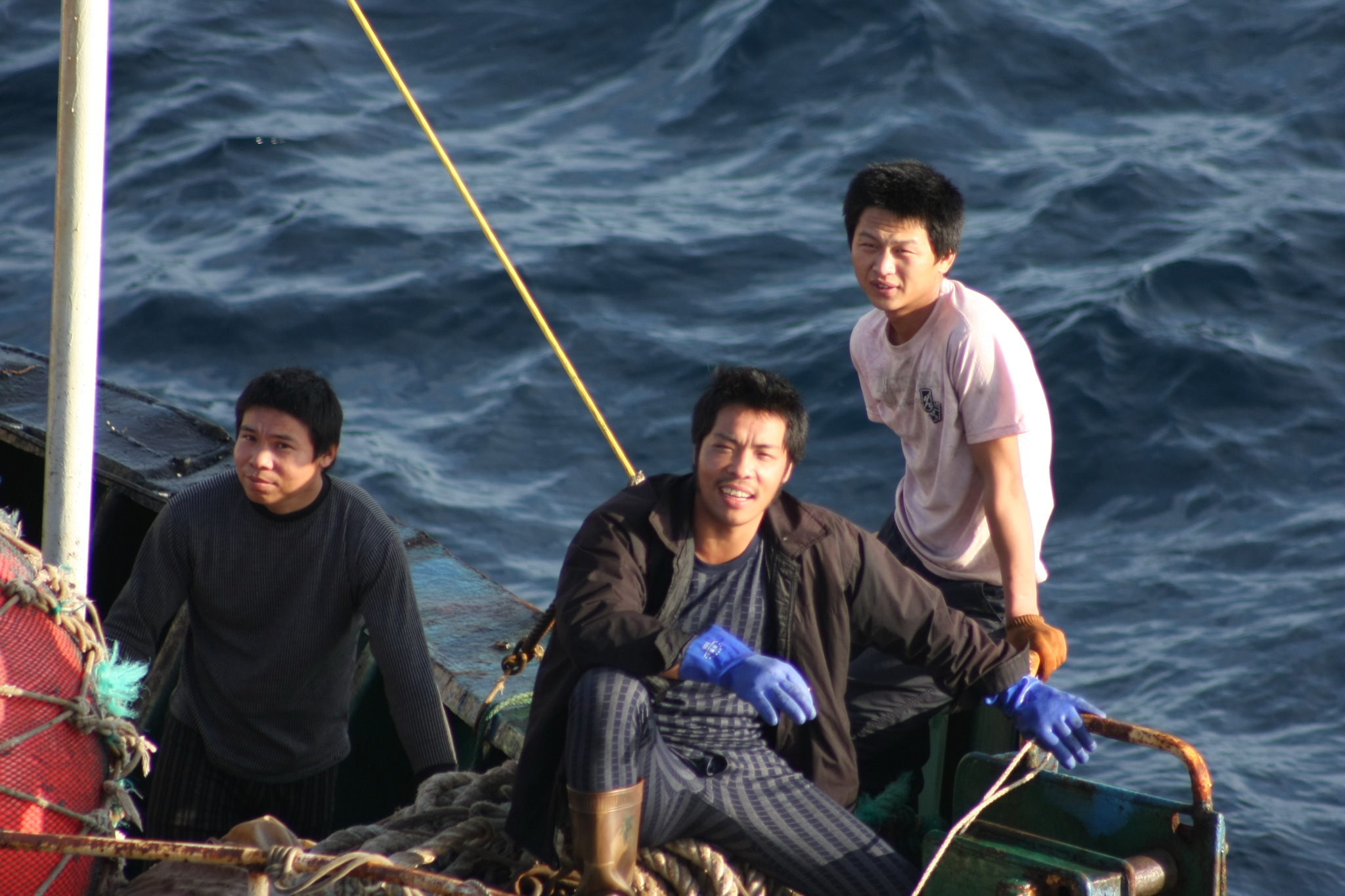 Sea locust - My, Tanker, Fishermen, Squid, Work at sea, The photo, Longpost