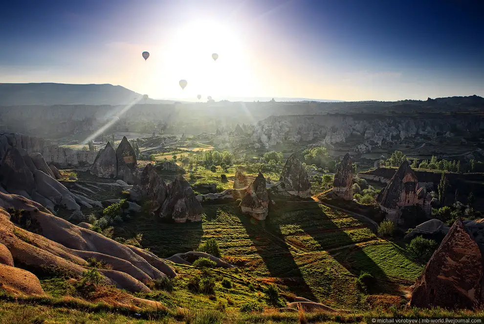 Cappadocia from a hot air balloon - Turkey, Cappadocia, View from above, beauty, The photo, Interesting, Longpost