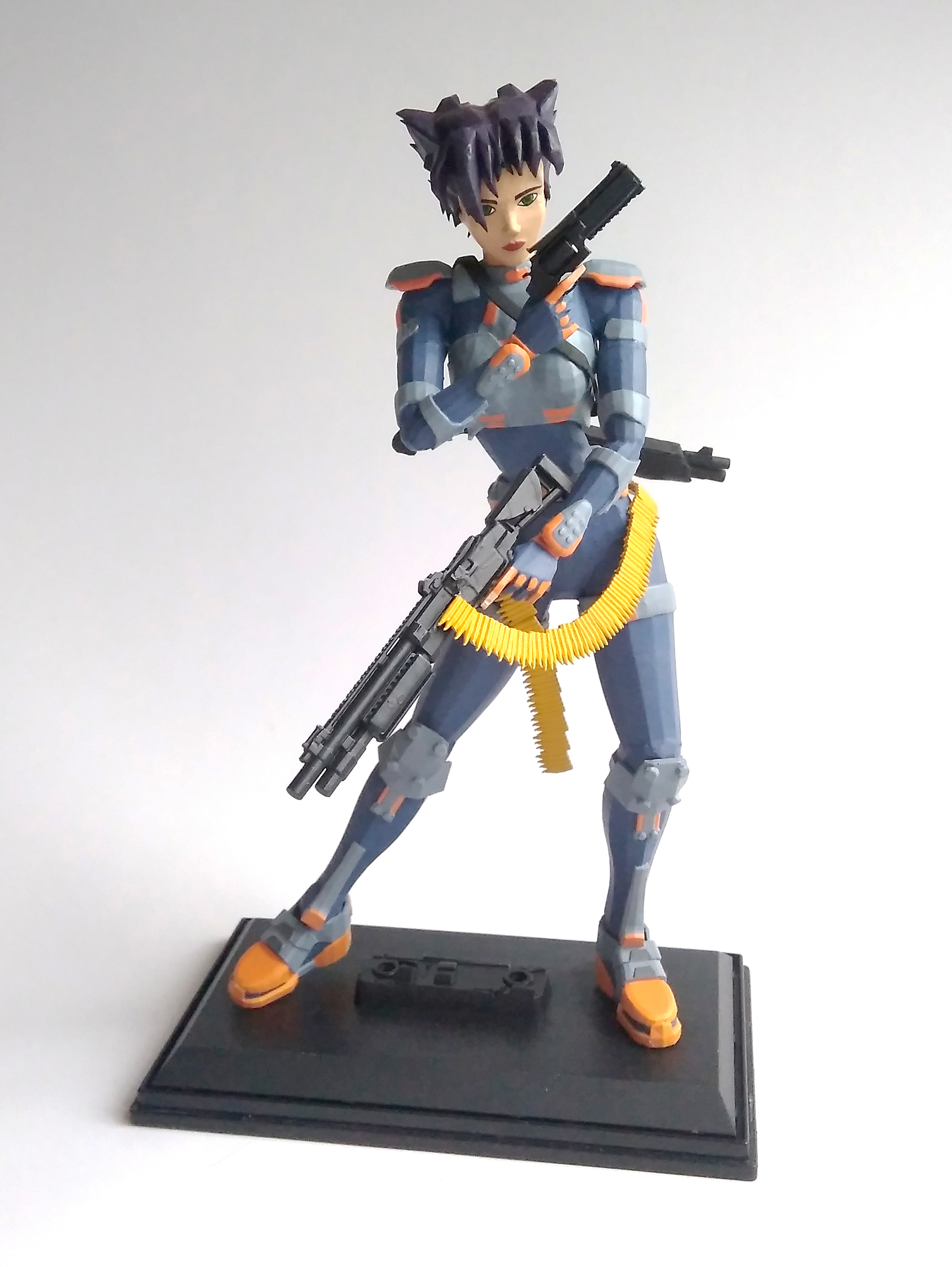 Konoko from Oni (Bungie) 3D Printing Figure - My, Game oni, Bungie, 3D печать, Friday, Longpost, Needlework with process