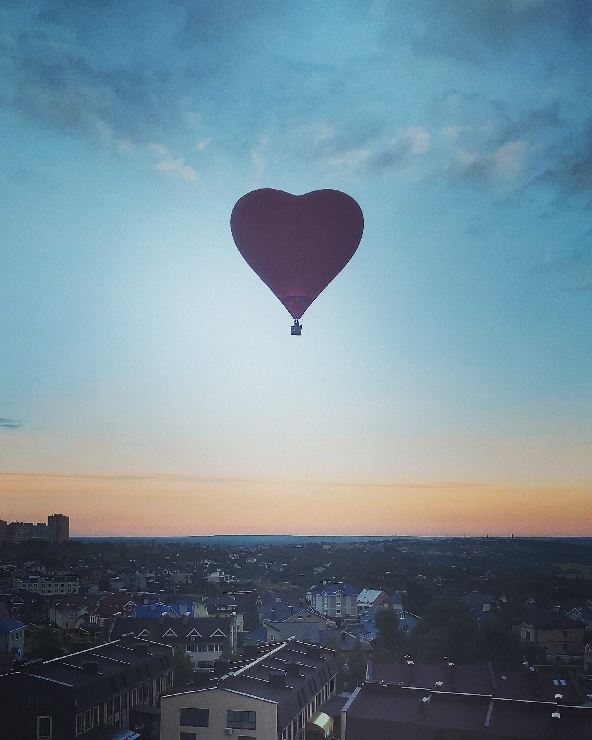 I opened the window and there was a like - My, Balloon, Like, Heart, The photo