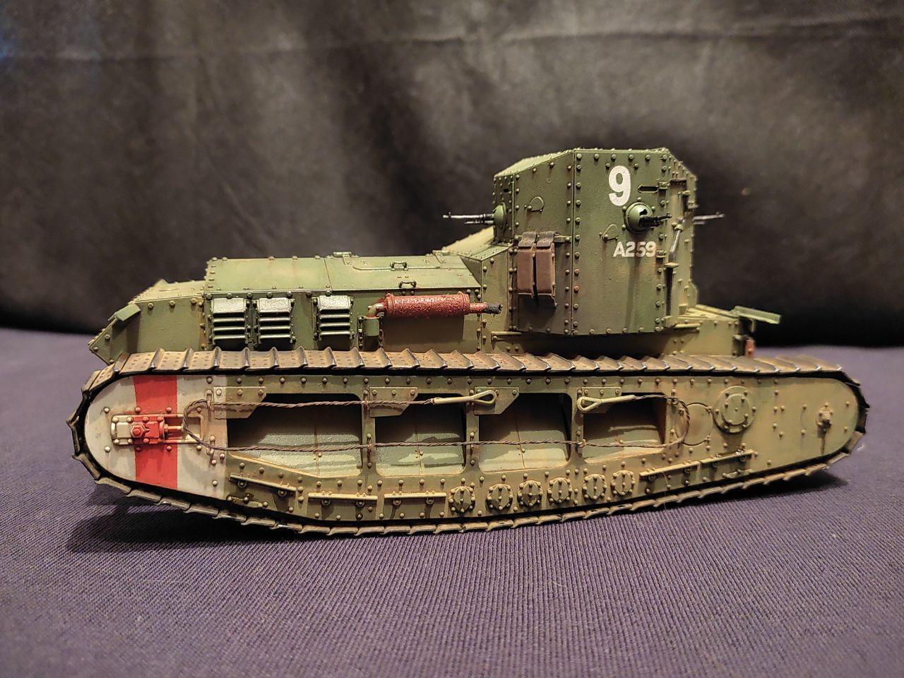 Mk.A Whippet. Meng, 1/35 - Моё, Моделизм, Стендовый моделизм, Танки, Первая мировая война, Великобритания, БТТ, Meng, Длиннопост